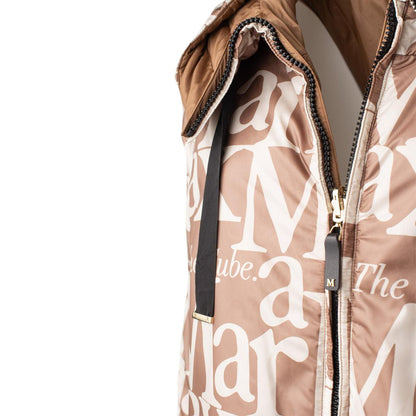 Max Mara Vändbar Dunjacka Med Kamelfärgad Huva