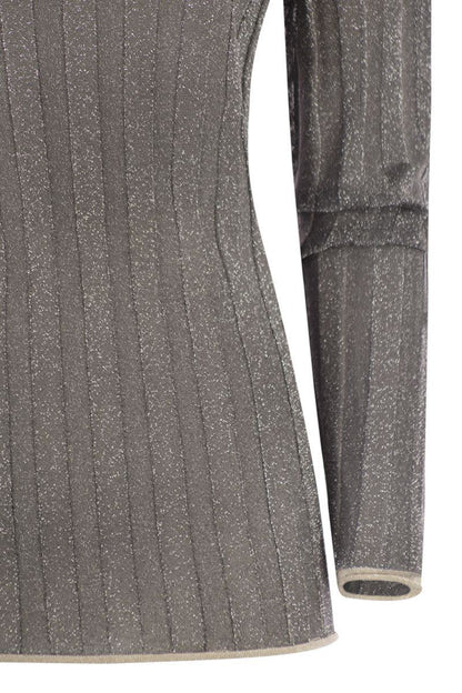 Fabiana Filippi Ribbad Polotröja Med Lurex