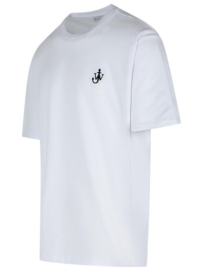 JW Anderson 'Anchor' Vit bomulls-T-shirt