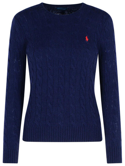 Polo Ralph Lauren Marinblå tröja i kashmirblandning