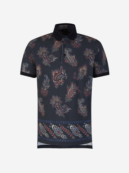 Etro pikétröja med paisleymotiv