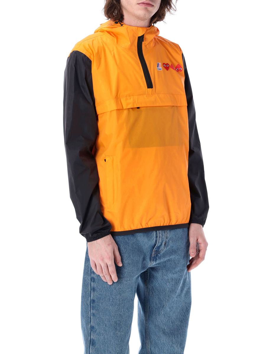 Comme Des Garçons Play Bicolor Vattentät Huvjacka