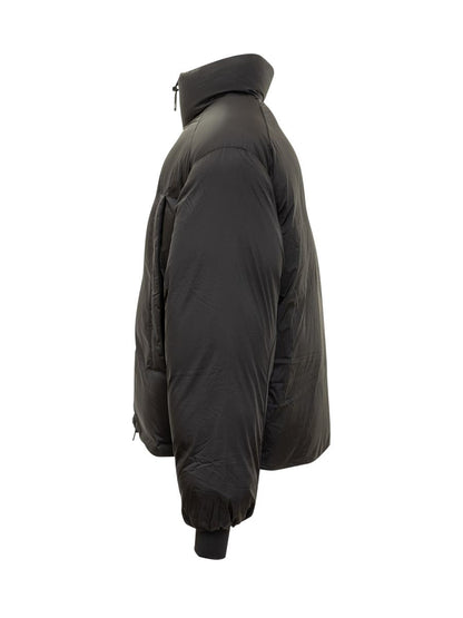 Y-3 Adidas Svart Överdimensionerad Dunjacka med Dragkedja Y3
