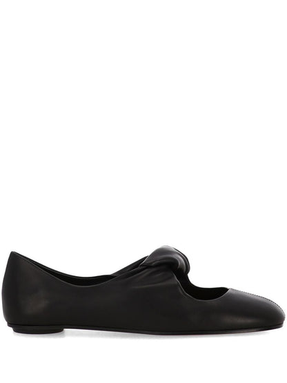 Alexander McQueen Ballerinaskor med vriden detalj