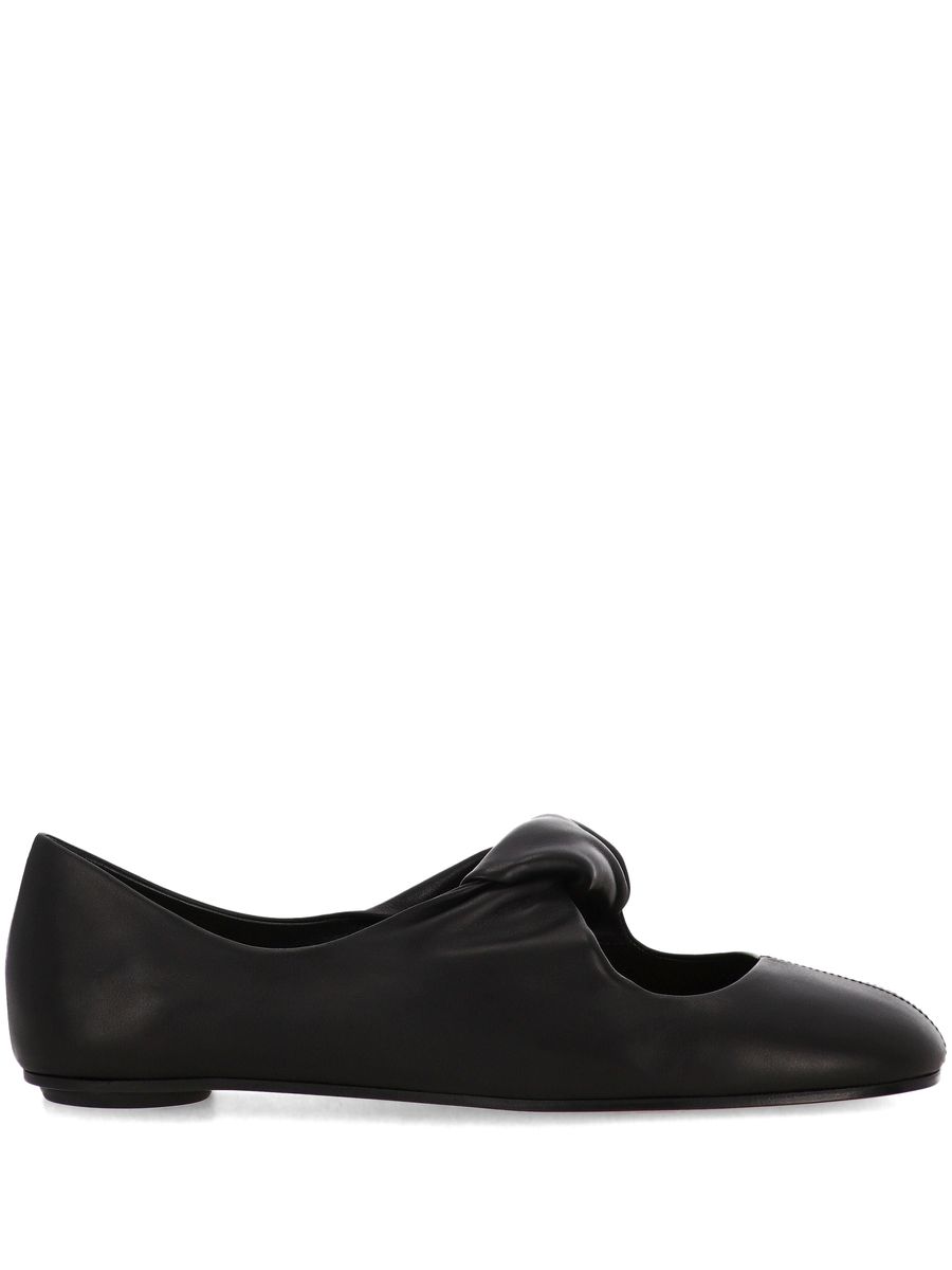 Alexander McQueen Ballerinaskor med vriden detalj