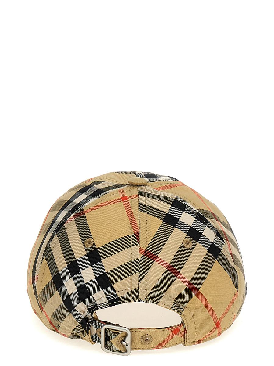 Burberry-keps med rutig logotyp