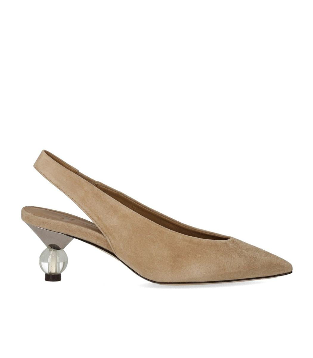 Weekend Max Mara Orma Beige Slingback Pumps