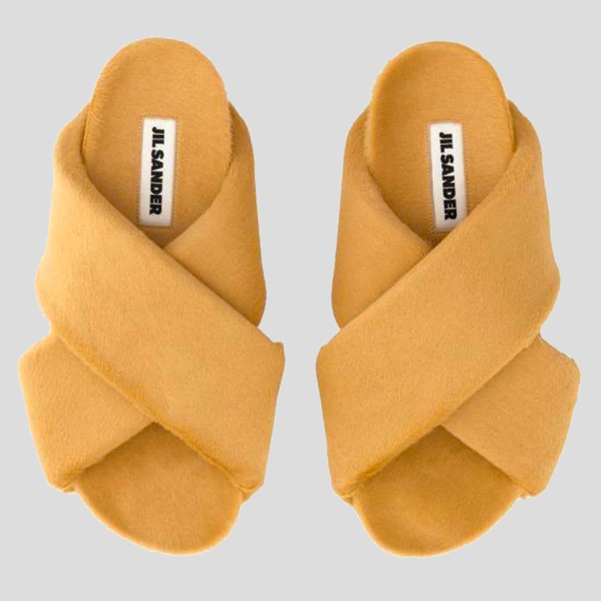 Jil Sander bruna läderskor