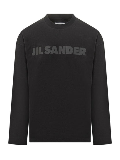 Jil Sander Jil Sander svart långärmad t-shirt
