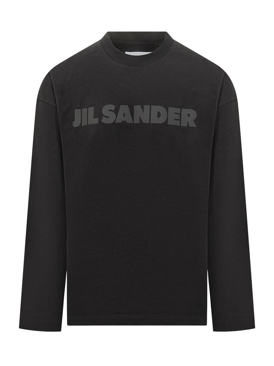 Jil Sander Jil Sander svart långärmad t-shirt