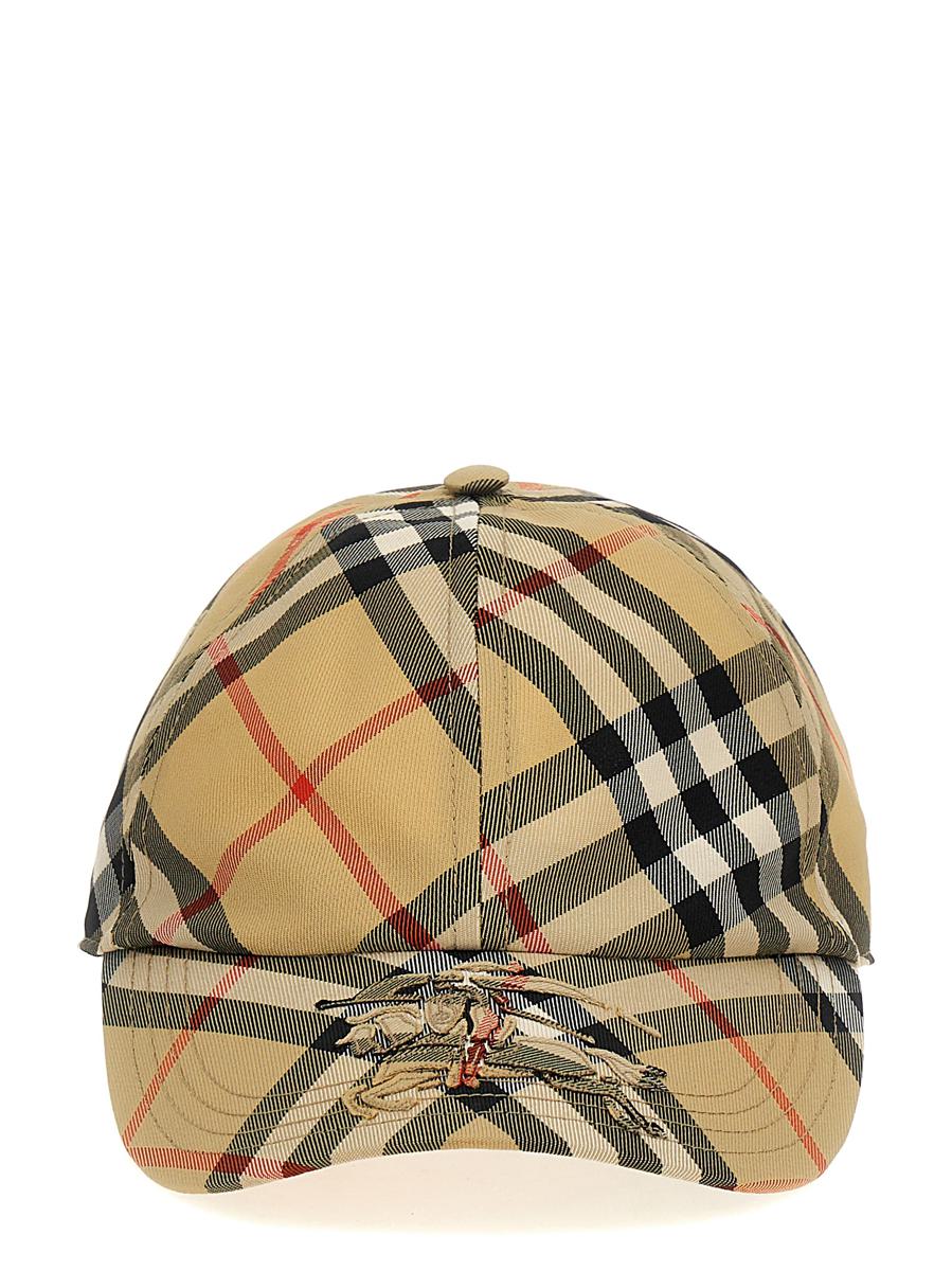 Burberry-keps med rutig logotyp