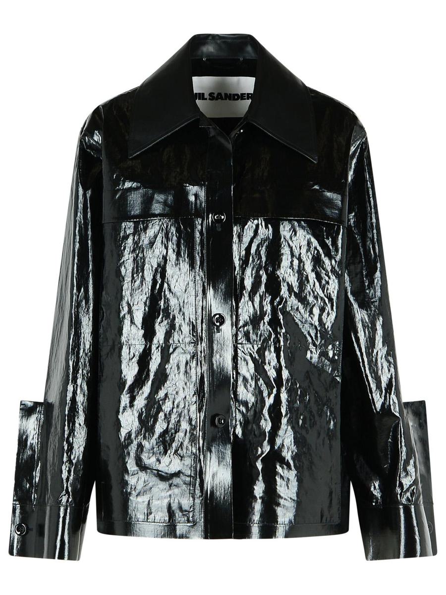 Jil Sander svart linnejacka
