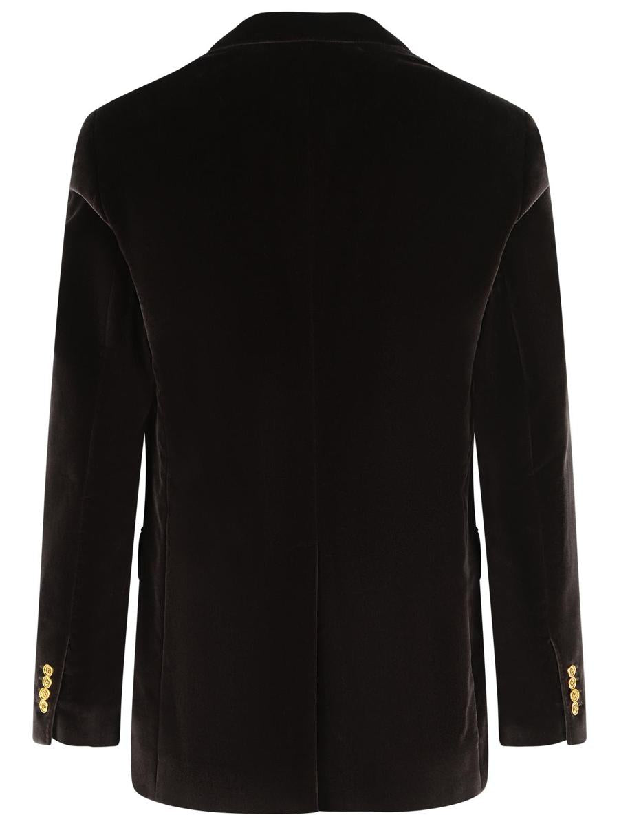 Dolce &amp; Gabbana Brun Polyesterkavaj