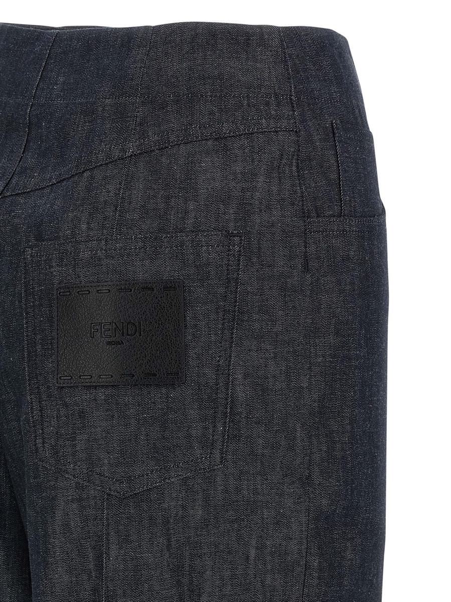 Fendi 'Fendi Roma'-jeans med lappmönster