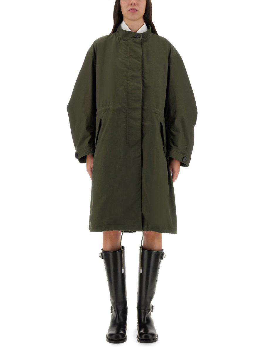 Givenchy överdimensionerad parkas med logotyptryck