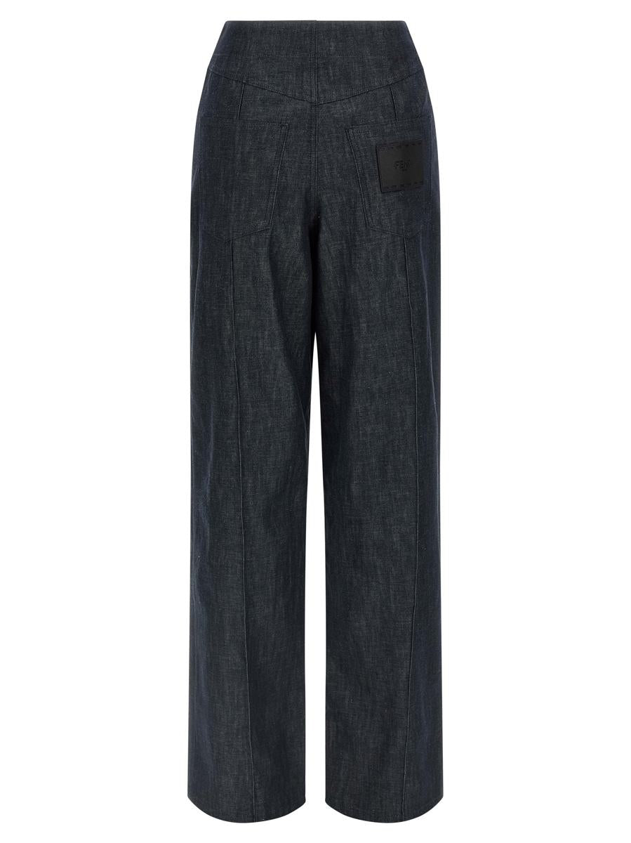 Fendi 'Fendi Roma'-jeans med lappmönster