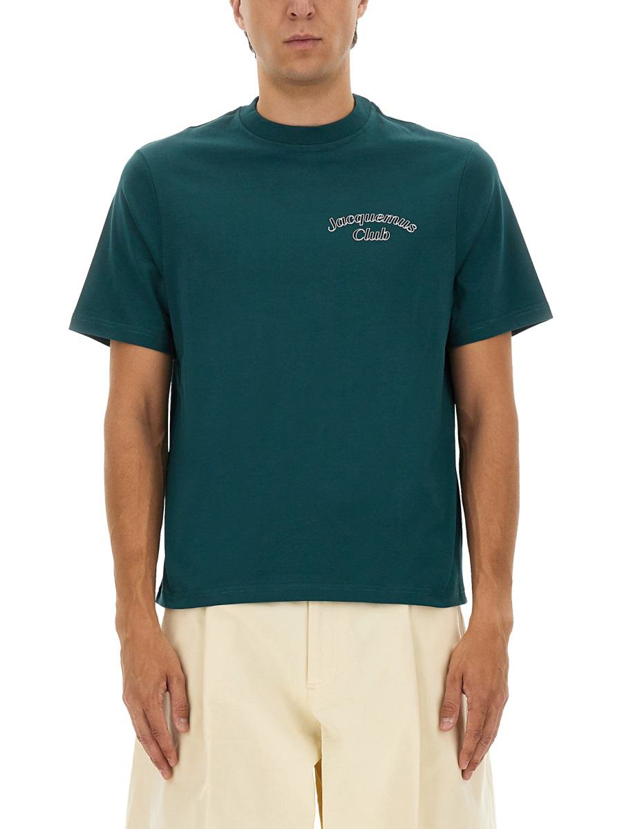 T-shirt med tryck "Jacquemus Club"