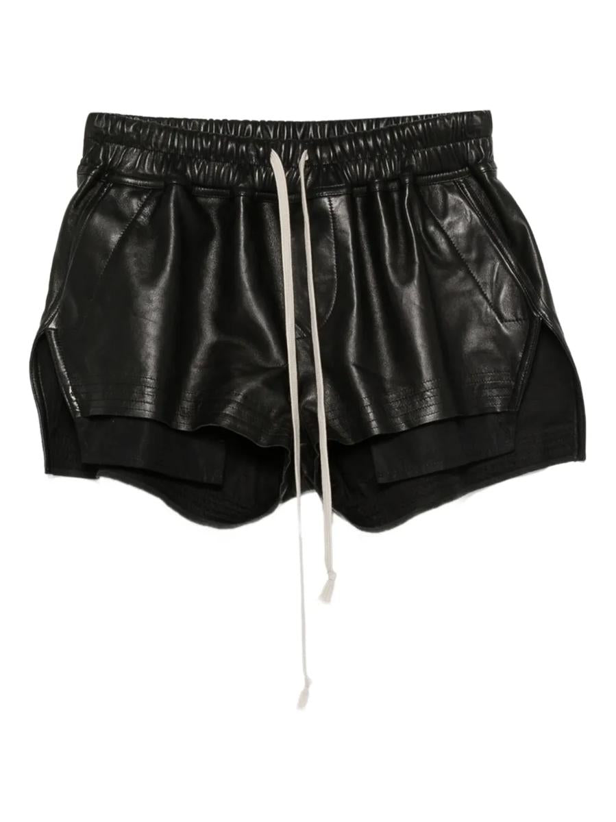 Rick Owens Lädershorts Med Dragsko