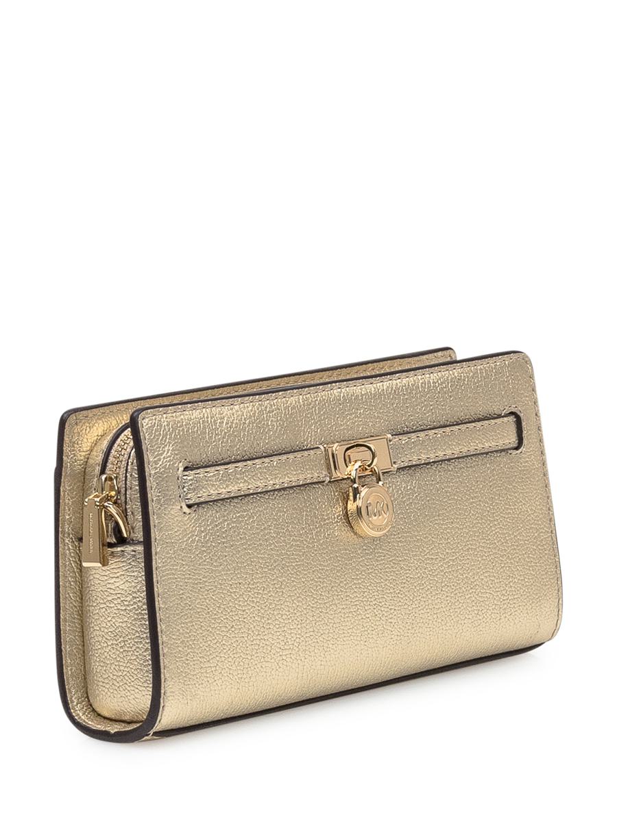 Michael Kors Michael Kors Guldfärgad Läderplånbok