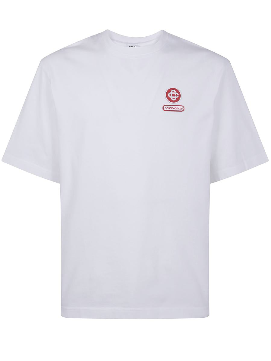 Casablanca "Logo"-lapp med överdimensionerad t-shirt, kläder