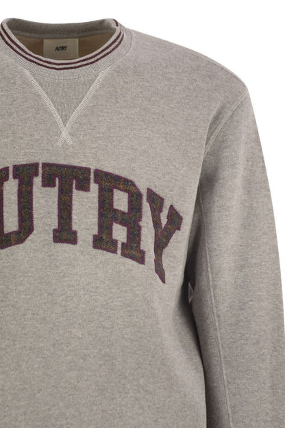 Autry tröja med rund hals och logotyp