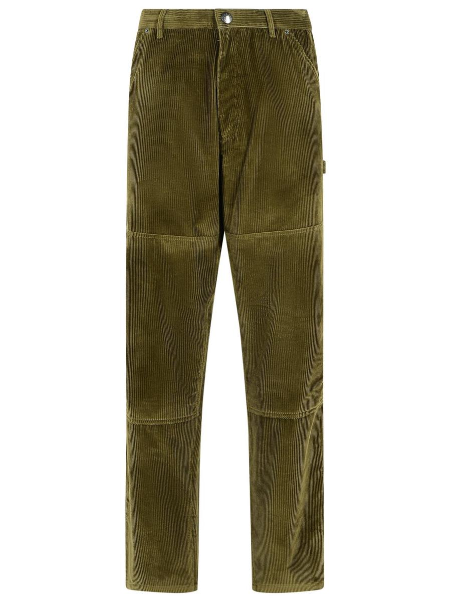 Moncler Gröna Bomullsbyxor