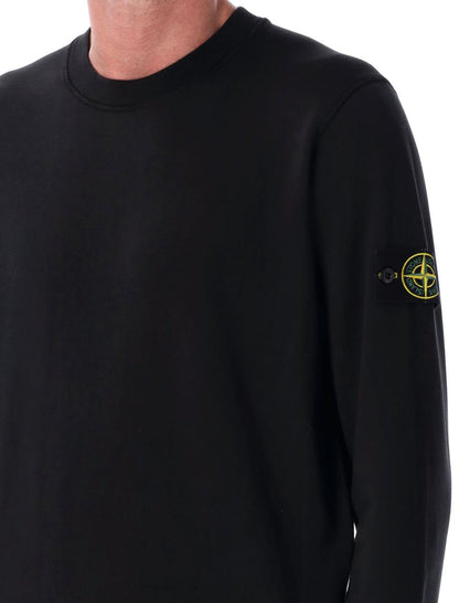 Stone Island tröja i ekologisk bomull med rund hals