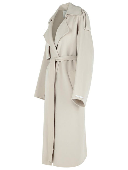 Sportmax 'Fiore' Beige Ullkappa