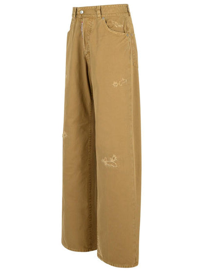 DSQUARED2 '9 till 5' Beige bomullsbyxor
