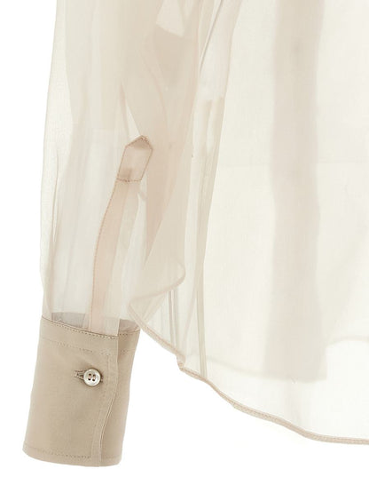Brunello Cucinelli 'Flora Appliqué' skjorta