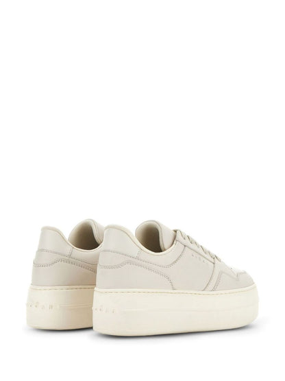 Hogan ljusbeige kalvskinnssneakers
