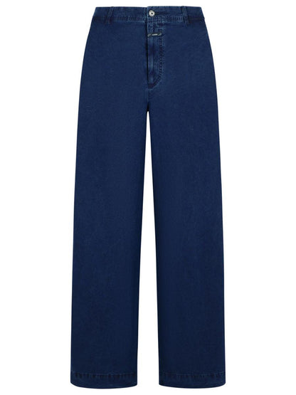 Stängda 'Wrenna' blå denimjeans