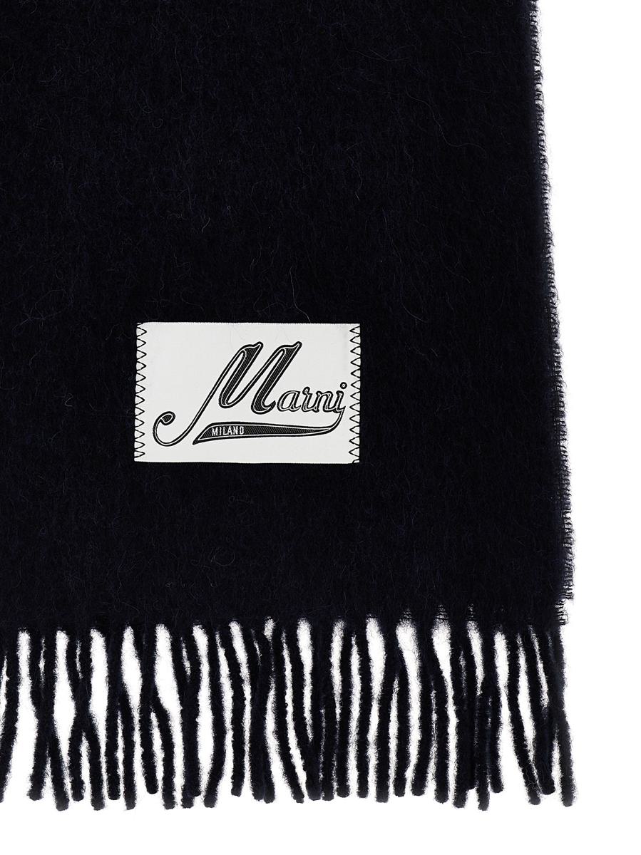 Marni-halsduk med logotypmärke