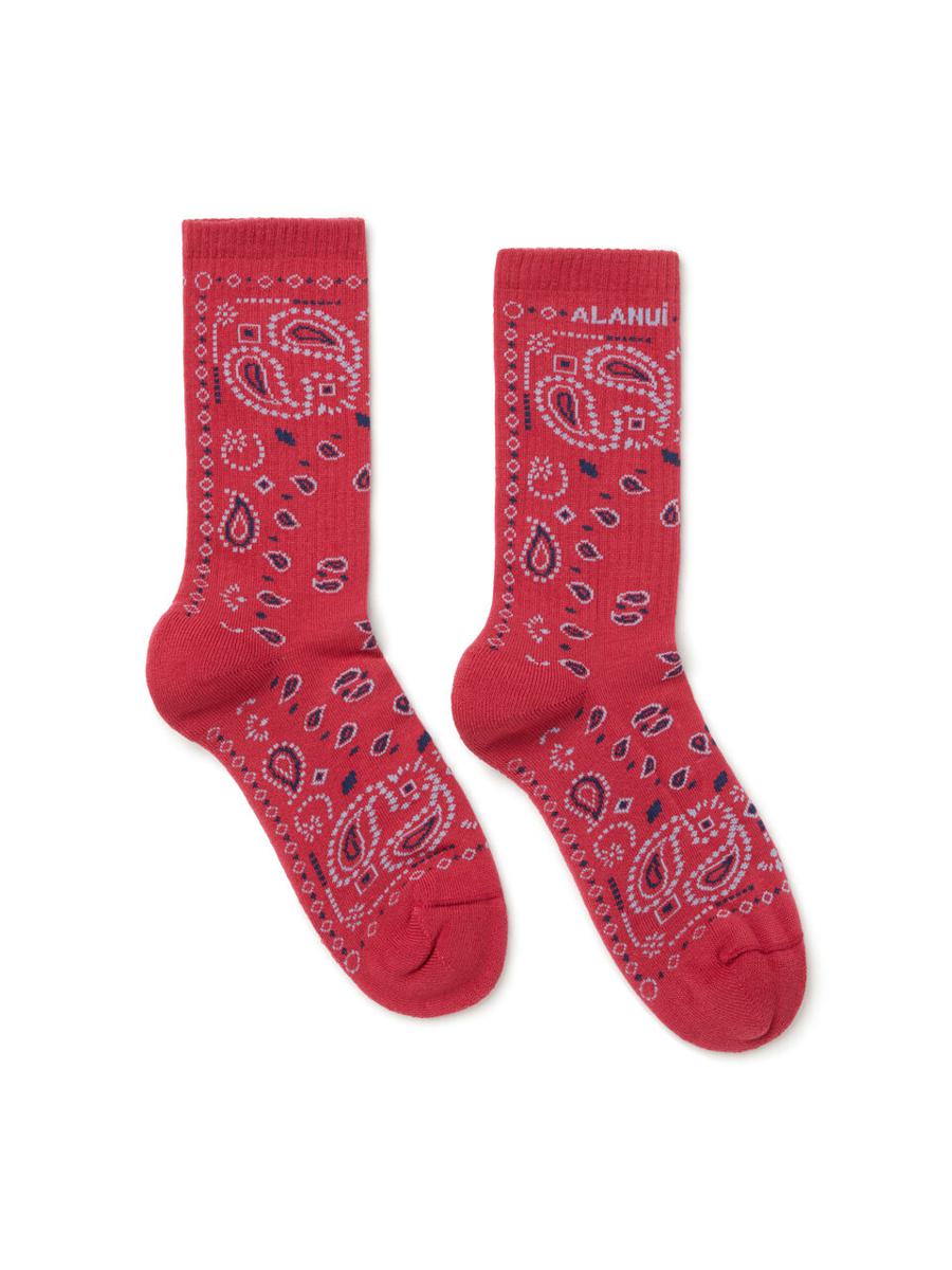 Alanui Bandana Strumpor Rubinröd/Multifärgad