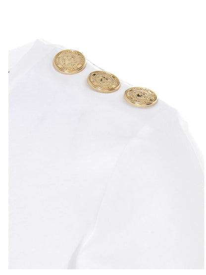 Balmain-t-shirt med logotyptryck