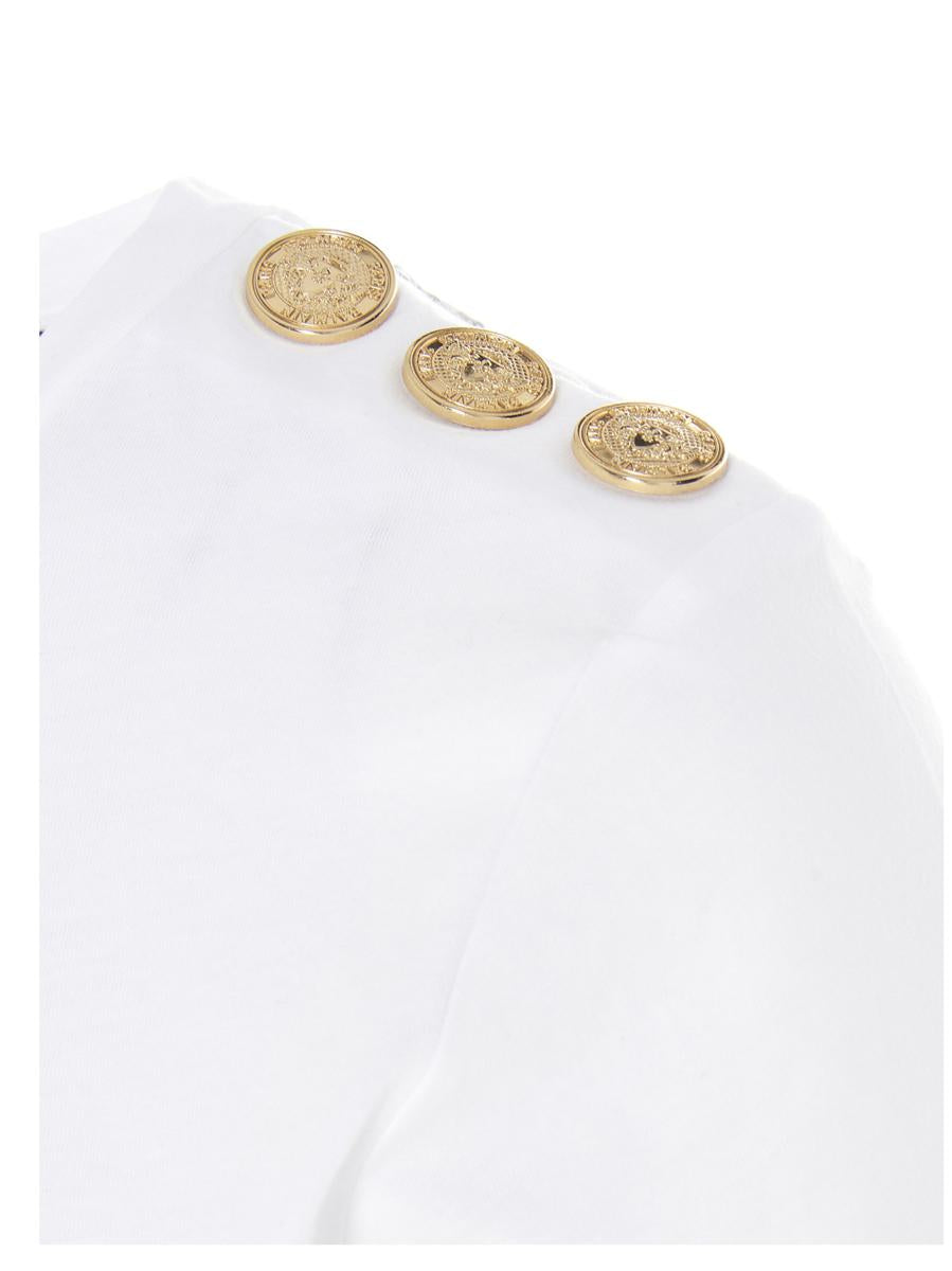 Balmain-t-shirt med logotyptryck