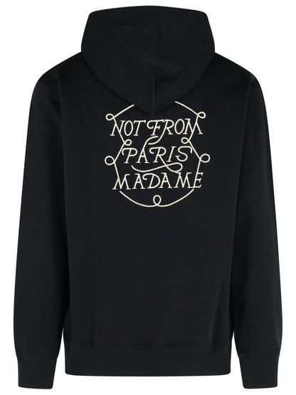 Drôle De Monsieur Black Cotton Hoodie