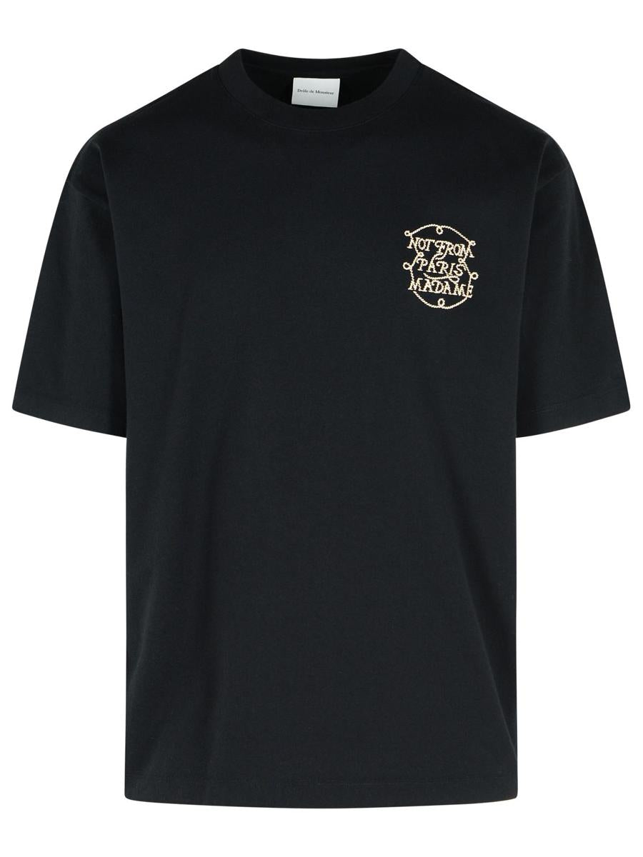 Drôle De Monsieur Svart T-shirt i bomull