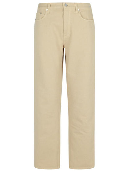 Burberry Cream Bomullsjeans