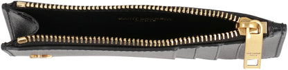 Saint Laurent Fragments Liten Cassandre Korthållare i Slät Läder