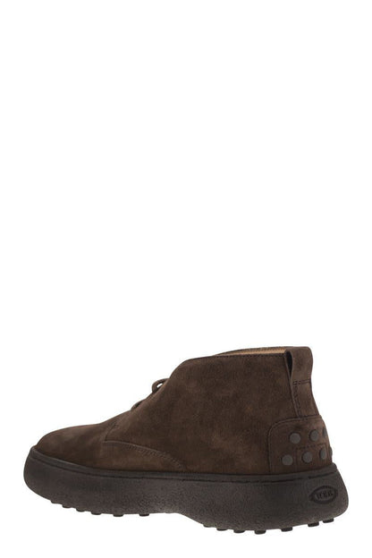 Tod'S Mocka Läder Ankelboots