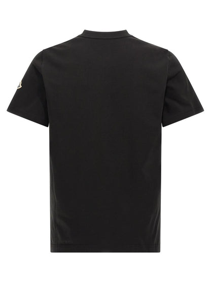 Moncler Flockad Logotyp T-shirt