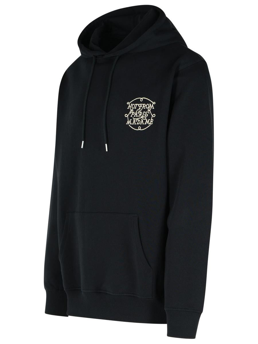 Drôle De Monsieur Black Cotton Hoodie