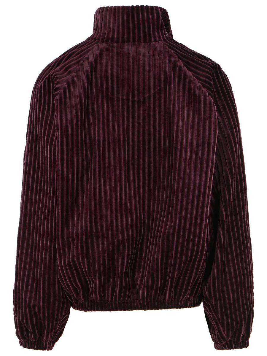 Acne Studios vinröd bomullsbomberjacka