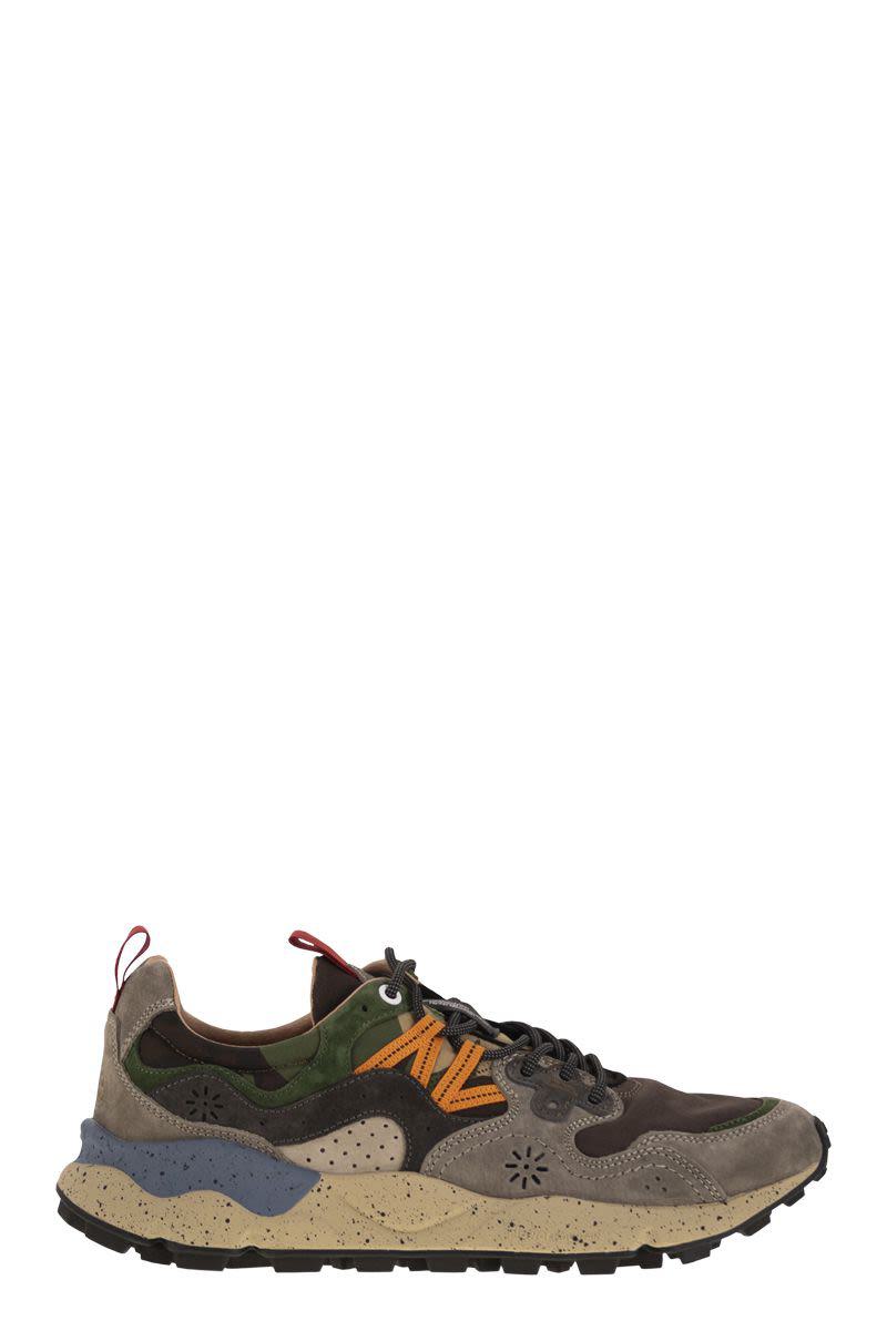 Flower Mountain Yamano 3 - Sneakers i mocka och tekniskt tyg