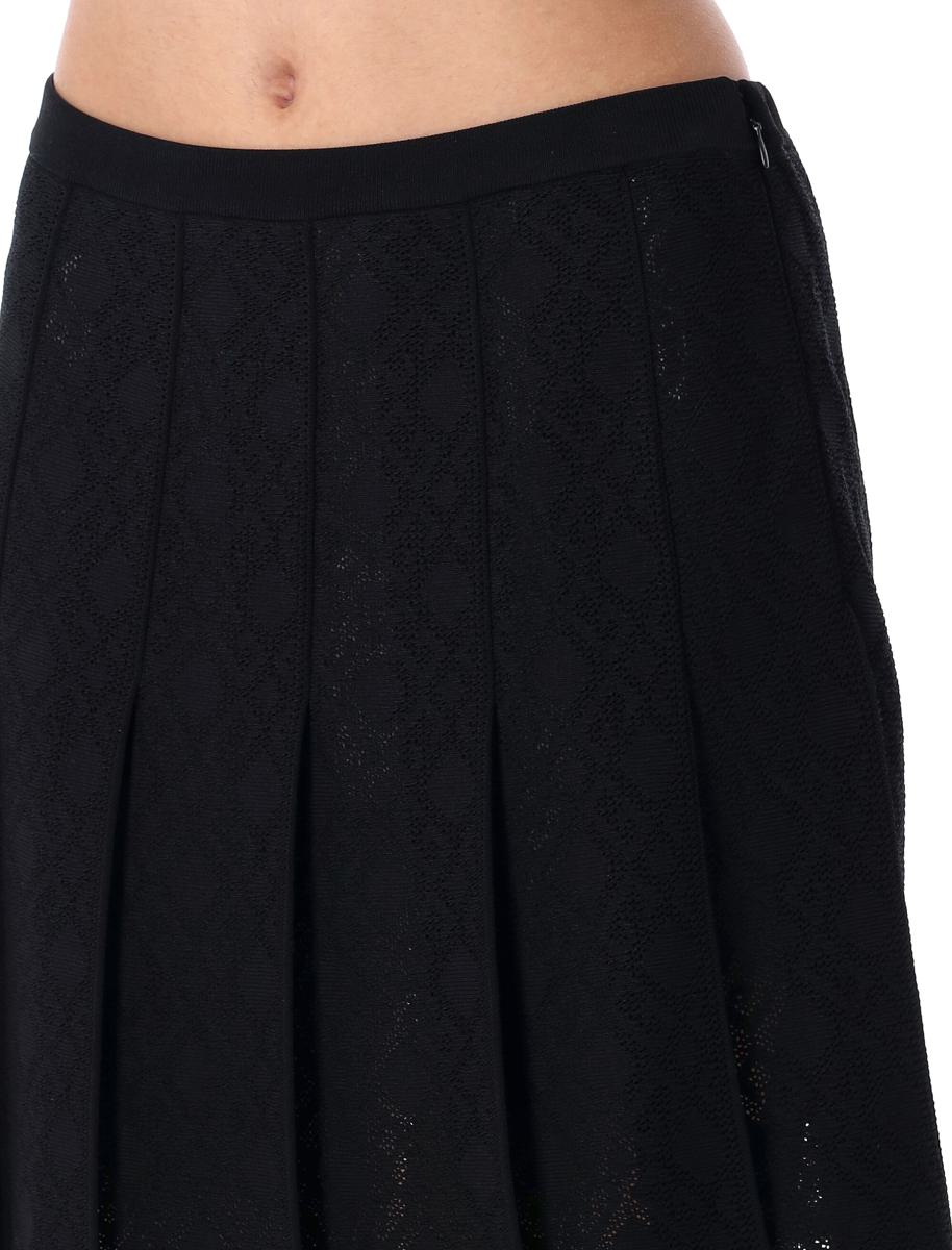 Givenchy Plisserad Kjol I Monogram 72 Jacquard