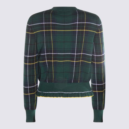 Alexander McQueen Mörkgröna stickade ulltröjor