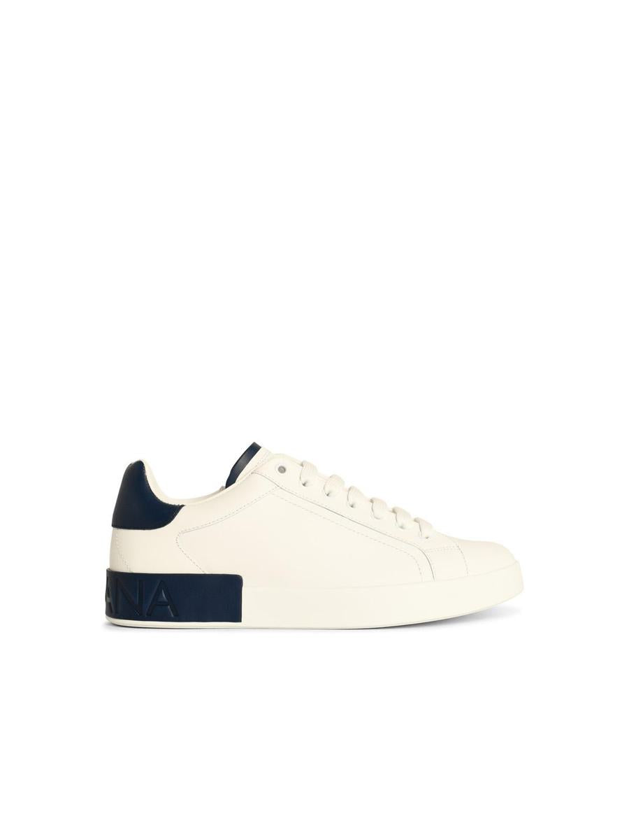 Dolce &amp; Gabbana 'Portofino' Vita Lädersneakers