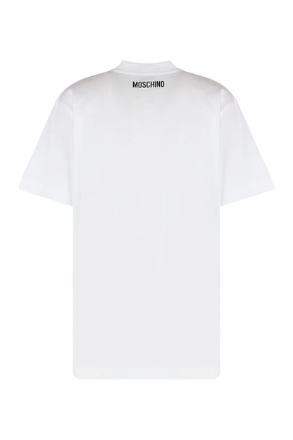Moschino bomulls-t-shirt med rund hals