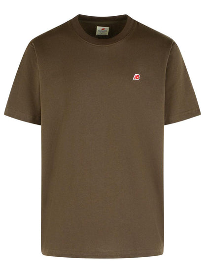 New Balance Gul Bomulls-T-shirt